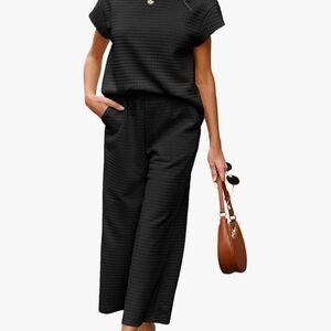 Elegant Black Women's Pant Set